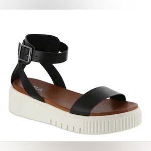 Mia Lunna Platform Wedge Sandals Womens